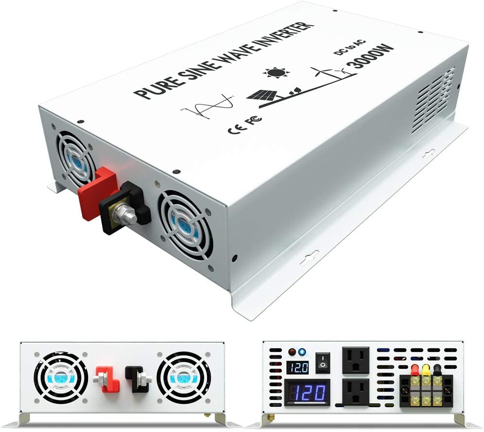 Inverter Pure Sine Wave 60Hz 120V 3000W - Onduleur à onde sinusoïdale pure, 3000W,