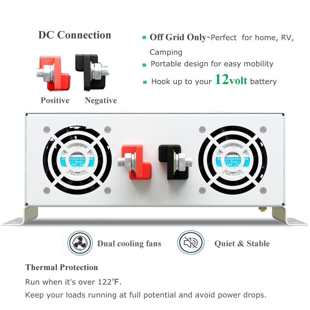 Onduleur à onde sinusoïdale pu - Inverter Pure Sine Wave 60Hz 120V 3000W avis et prix