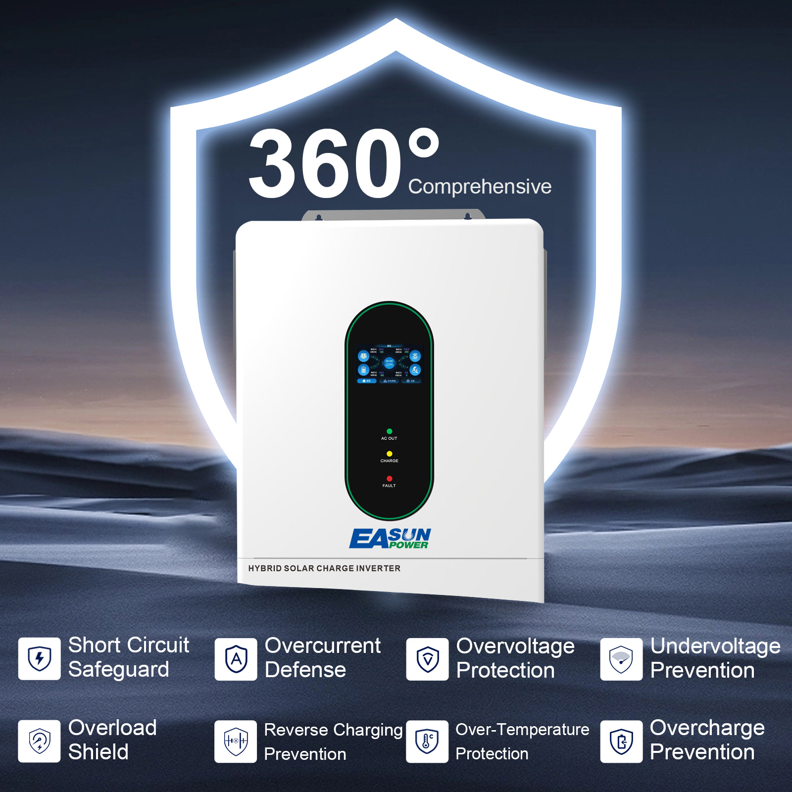 EASUN POWER Onduleur solaire 1 - Grid Tie Inverter Limiter 2000W avis et prix